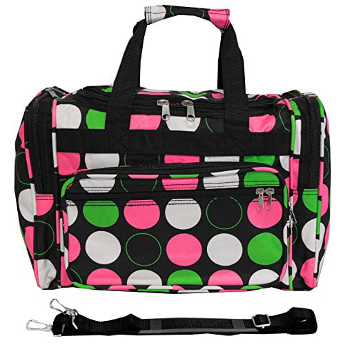 Polka Dots Big-Multicolor 16-inch Travel Duffle Bag Perfect Travel Size Duffel Bag by Unique Traveler Multiple Designs to Choose From 